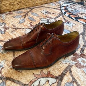 Men's Brown Leather Dress Shoes